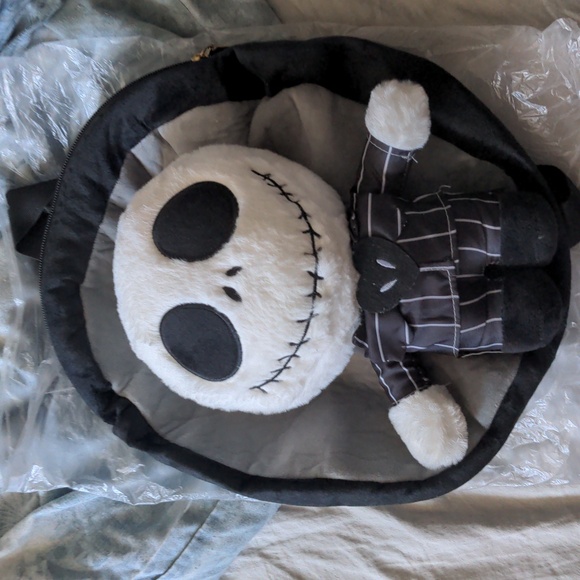The Nightmare Before Christmas Backpack Purse Adult New Jack Plush - Picture 6 of 8